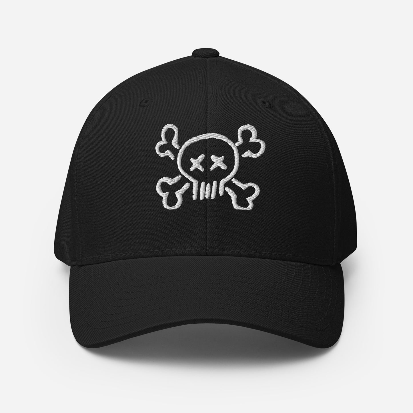 Skull and Cross Bones Fitted Hat