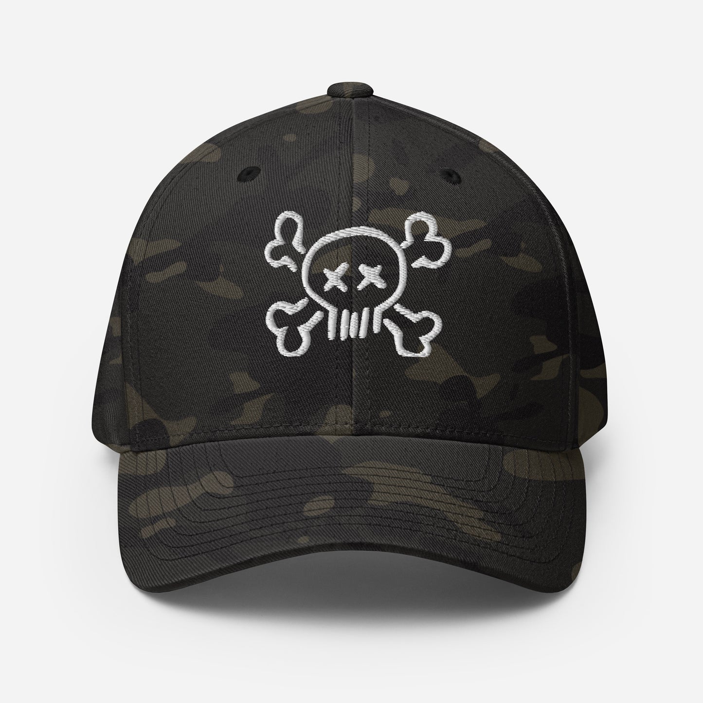 Skull and Cross Bones Fitted Hat