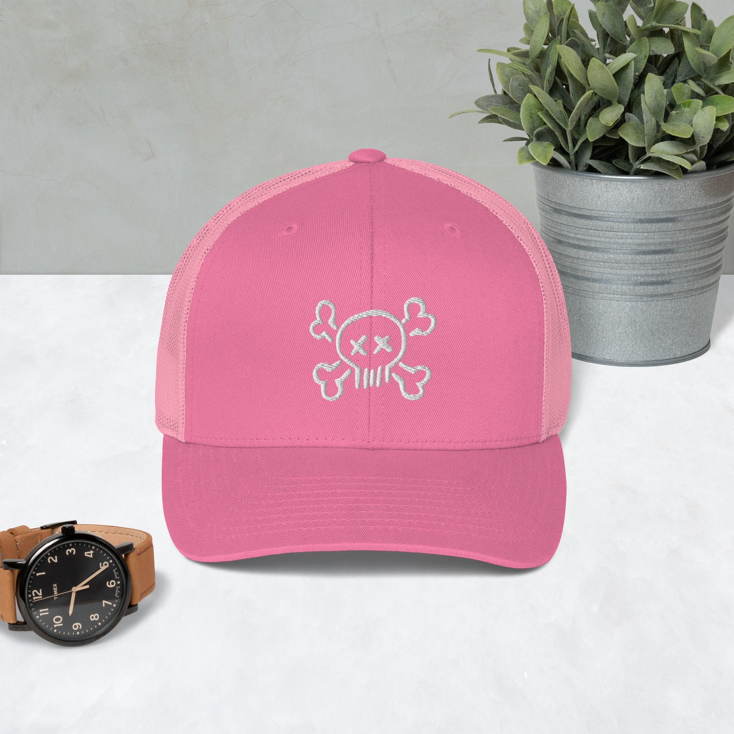 Skull and Cross Bones Trucker Cap