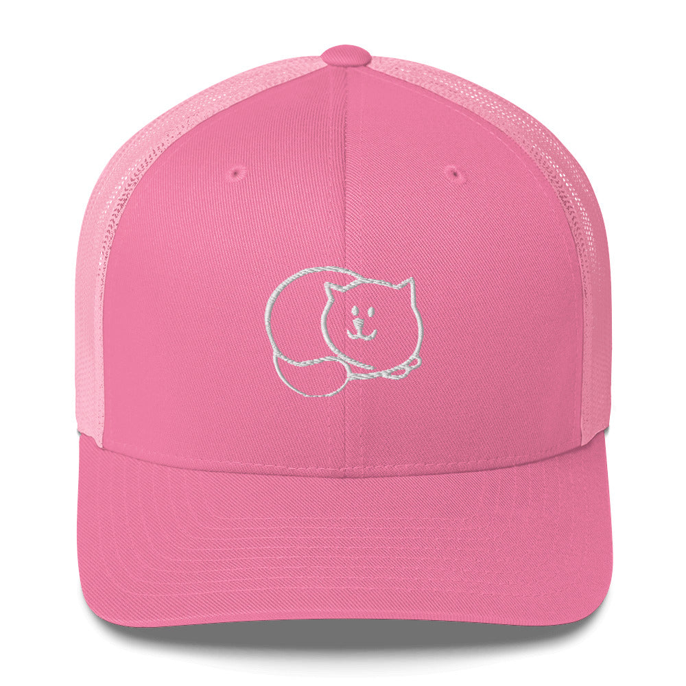 Pink Loafed Cat Trucker Hat