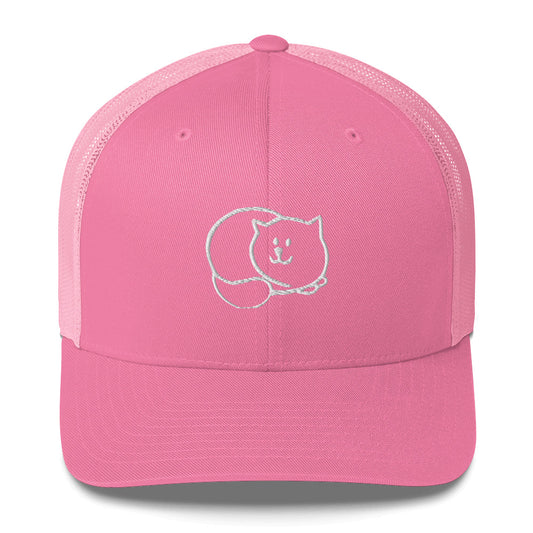 Pink Loafed Cat Trucker Hat