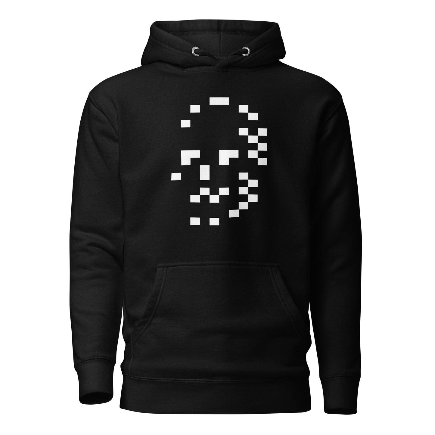 Digital Skull Print Hoodie