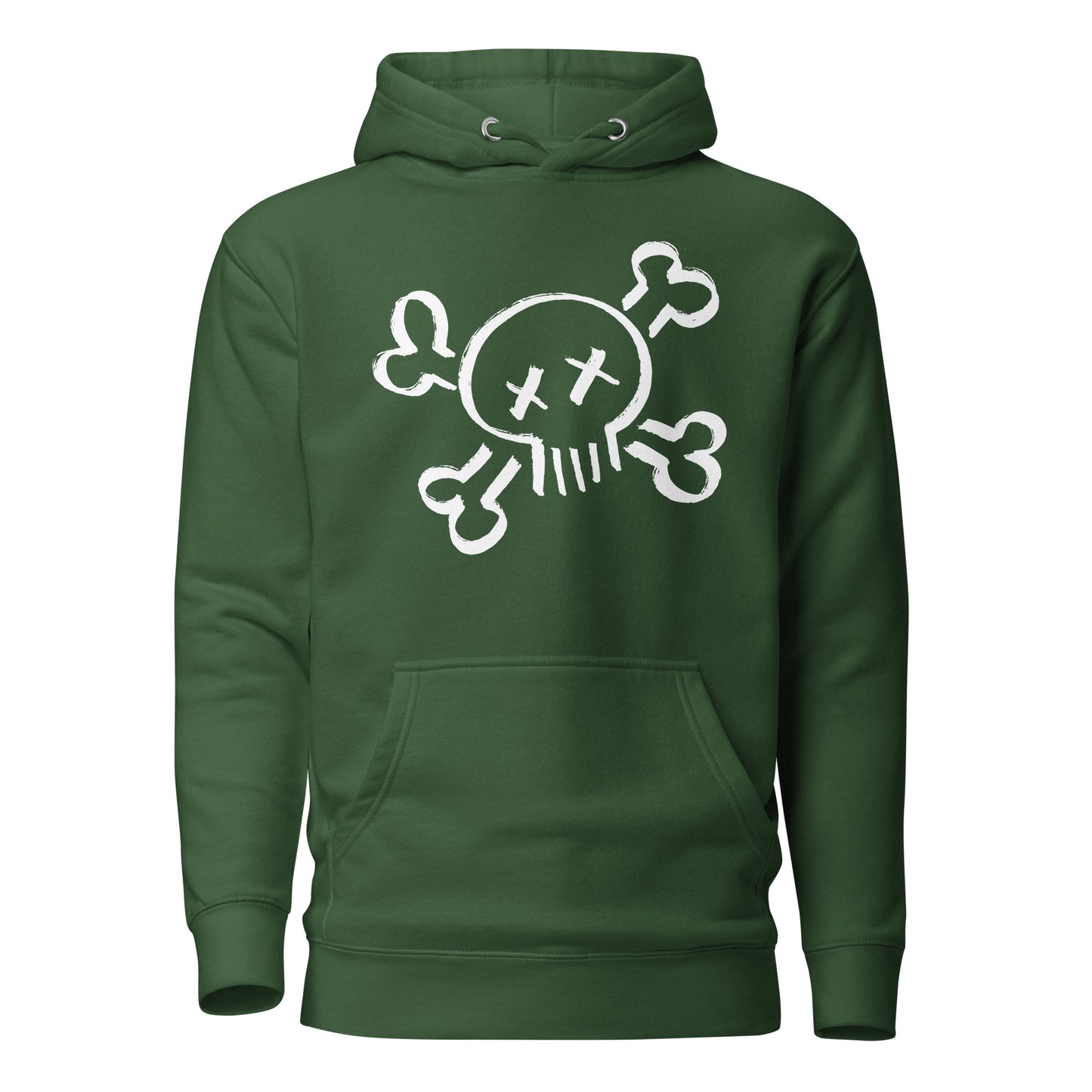 Graffiti Skull Pullover Hoodie