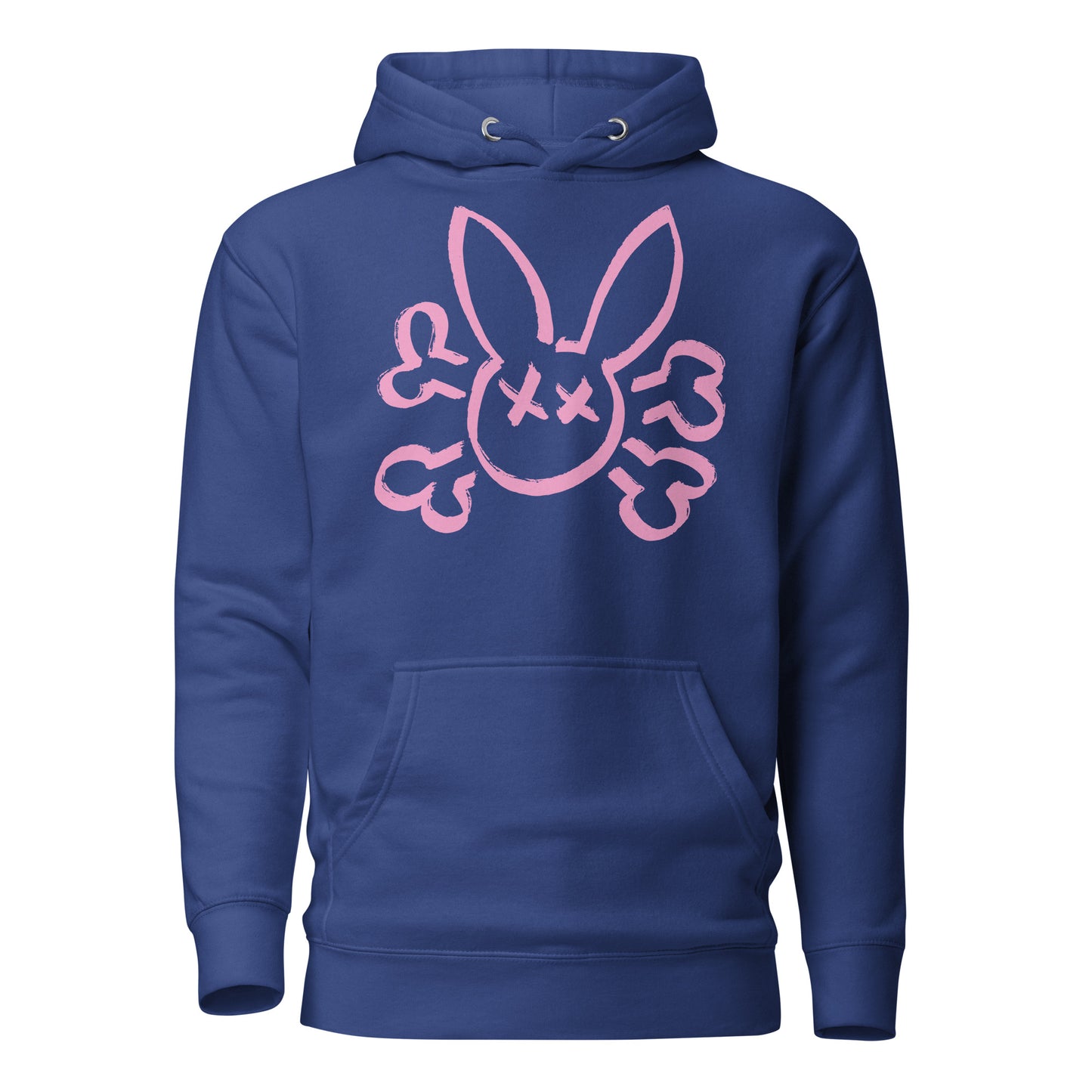 Graffiti Bunny Skull Pullover Hoodie